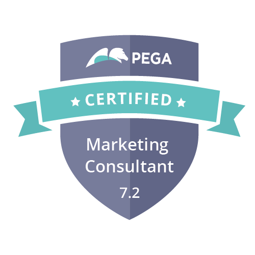 The Certified Pega Marketing Consultant badge