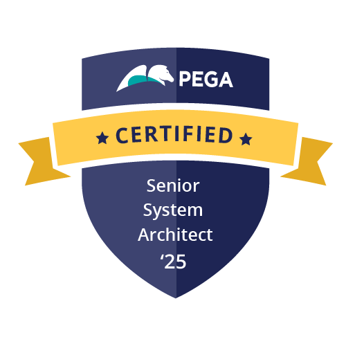 The Certified Pega Senior System Architect badge